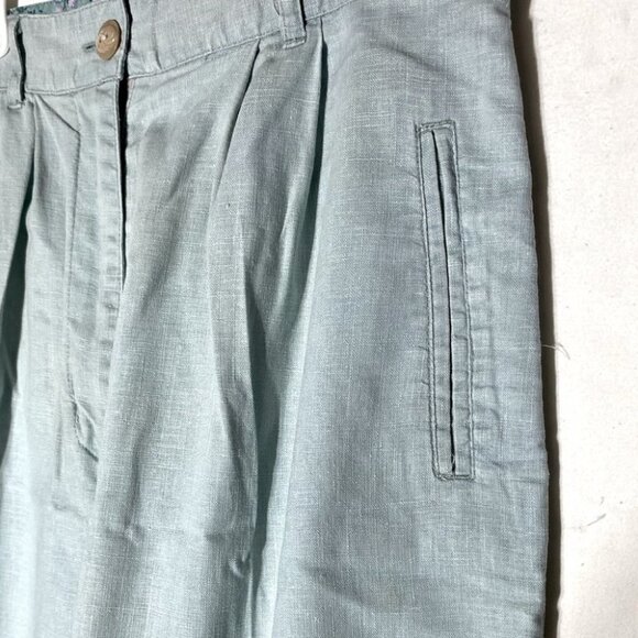 Vintage Lady Footlocker Sage Green High Waist Mom Shorts S - Picture 7 of 10